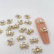 Load and play video in Gallery viewer, Spider Rhinestones 3D Nail Charms-20 Pieces
