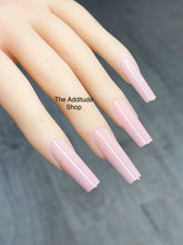 Load image into Gallery viewer, Pink &amp; Nude Soft Gel Long Tapered Square Full Coverage Nail Tips
