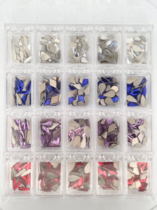 Popular Shapes #2 400 Pieces Nail Crystals Rhinestones Gems