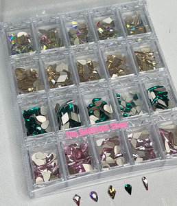 Mixed Popular Shapes-400 Pieces Nail Crystals Rhinestones Gems