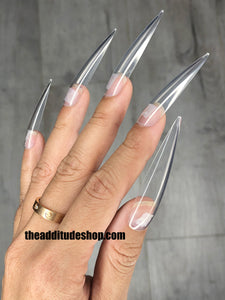 3XL Stiletto 500 Pieces Full Cover Nail Tips