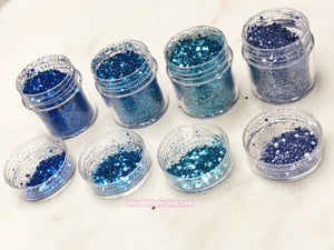 4 Pieces Mixed Hexagon Nail Glitters