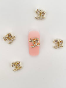 C #9 Zircon 3D Nail Charms (5 Pieces)