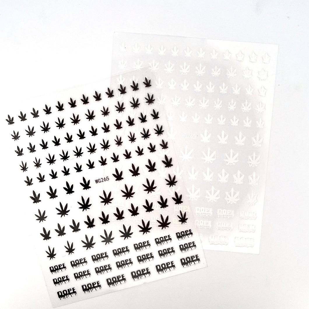 New 4 2 0 Black & White Nail Stickers