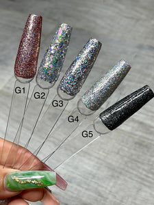 Glitter Acrylic Nail Powders Collection