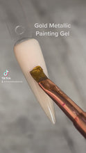 Load and play video in Gallery viewer, Metallic Gold Nail Painting Gel-8G Jar
