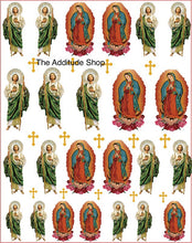 Load image into Gallery viewer, San Judas &amp; Virgin Mary Nail Stickers
