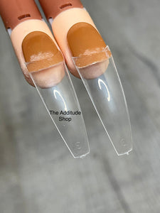 90's Curve XL COFFIN Half Cover Nail Tips-500 Tips