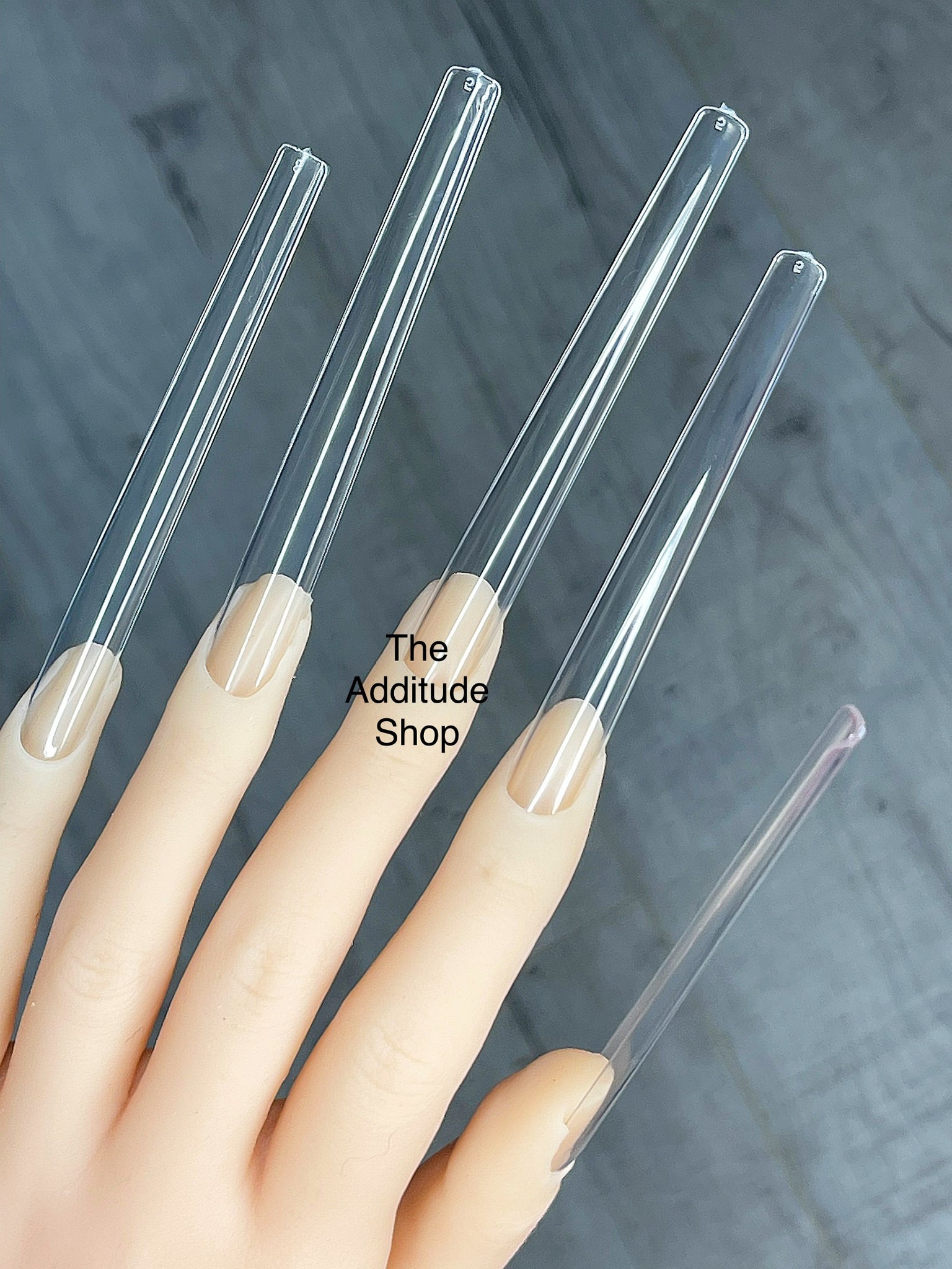Babe | Extra Long Tapered Square Pink Nails