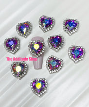 Load image into Gallery viewer, Oversized Hearts 3D Nail Charms (10 Pieces)
