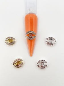 C #6 Zircon 3D Nail Charms (5 Pieces)