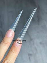 Load image into Gallery viewer, 4XL Extra Sharp Stiletto Half Cover Acrylic Nail Tips-300 Nail Tips
