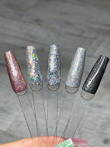 Glitter Acrylic Nail Powders Collection