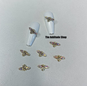 10 pieces bee Nail 3D Charms