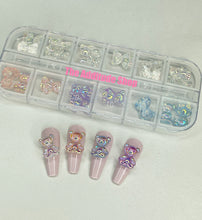 Load image into Gallery viewer, Big Size 24 Pcs Resin Gummy Bears 3D Nail Charms
