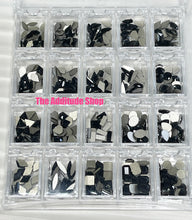 Load image into Gallery viewer, Jet Black-400 Pieces Nail Crystals Rhinestones Gems
