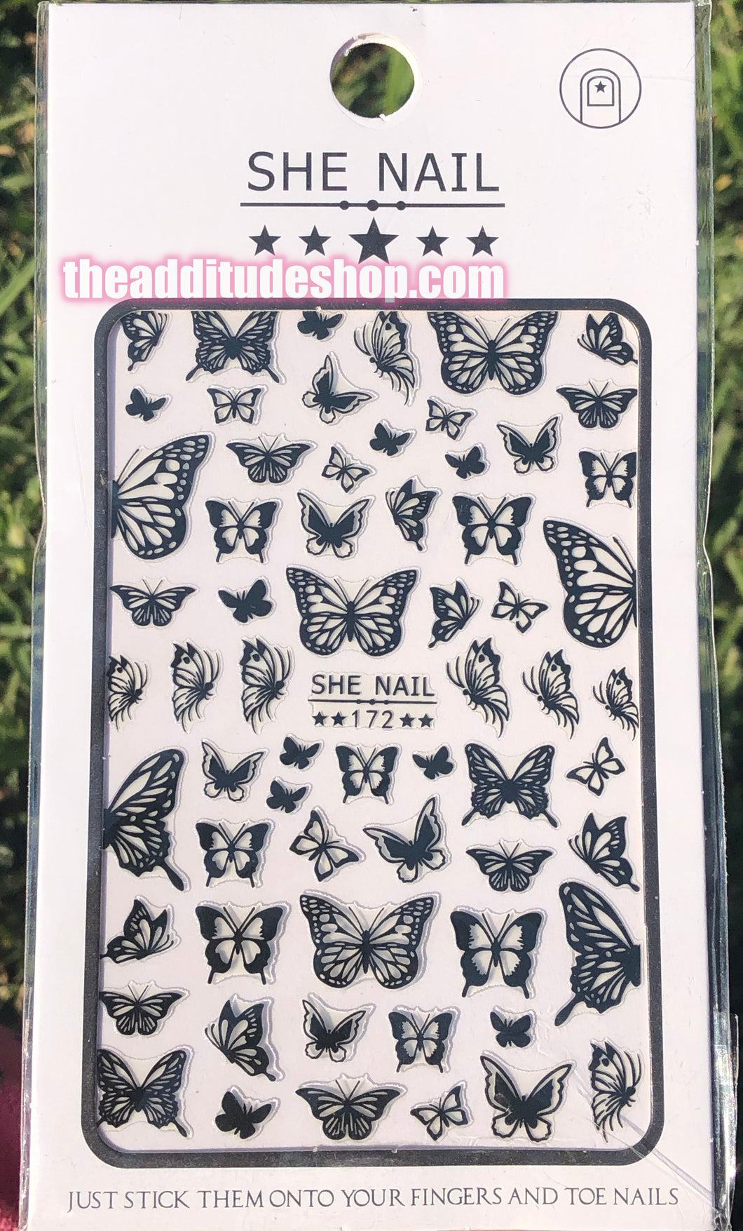 Black Butterfly Nail Stickers #2