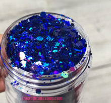 Load image into Gallery viewer, 1 Oz Chunky Nail Glitters-Blue
