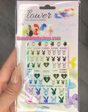 Load image into Gallery viewer, Bunny Heads Nail Stickers #72
