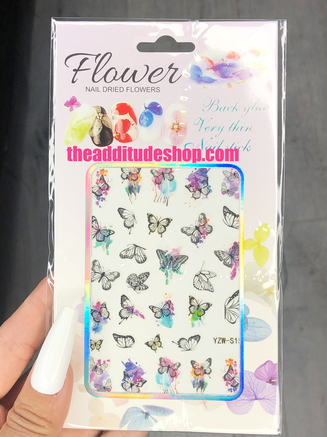 Colorful Butterfly Nail Stickers #159