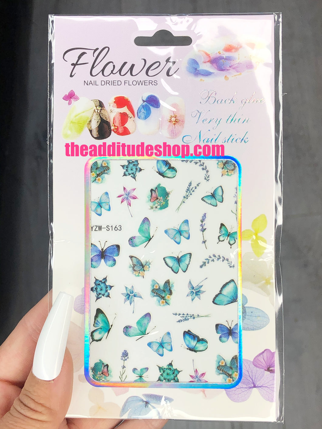 Colorful Butterfly Nail Stickers #163