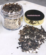 Load image into Gallery viewer, 1 oz Mixed Nail Glitters-Champagne
