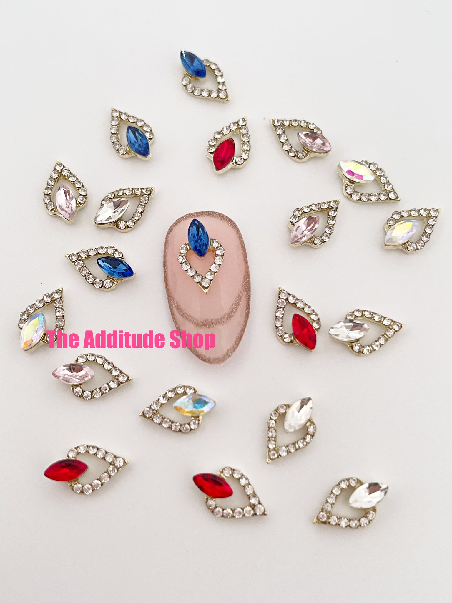 Colorful Nail 3D Charms-20 Pieces