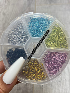 6 colors nail piercing hoop hooks