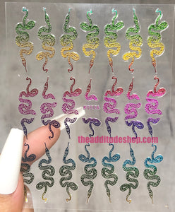 Snakes Nail Stickers