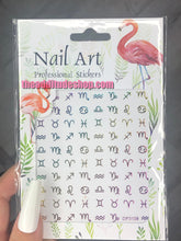 Load image into Gallery viewer, Zodiac Nail Stickers Version 2

