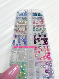 Colorful Pearl 3D Nail Charms Decorations