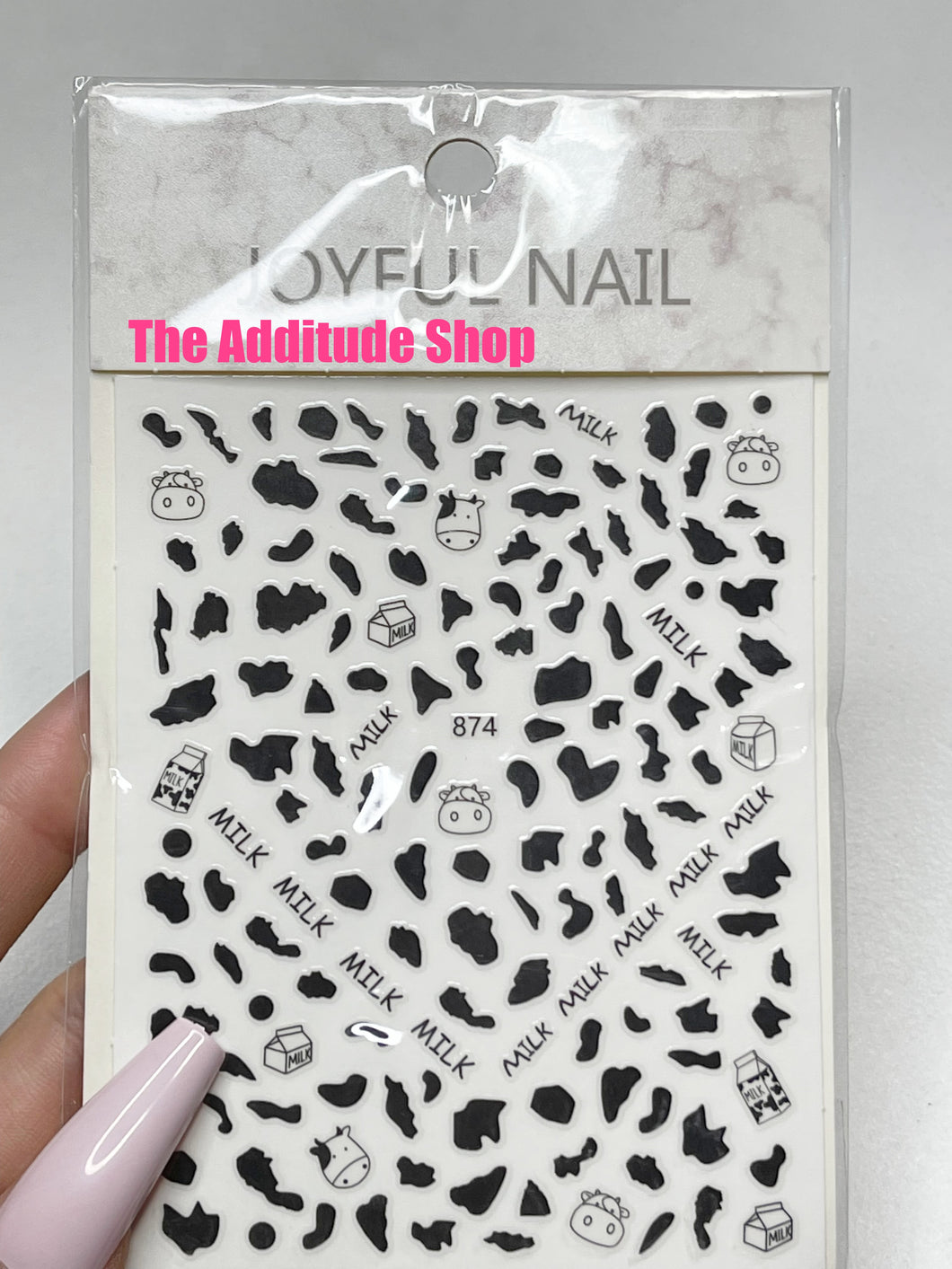 Cow Print Nail Stickers