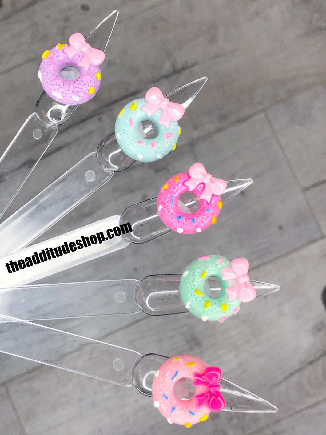 Donuts 10 Pieces 3D Nail Charms