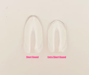 Extra Short ROUND Soft Gel 500 Pieces Natural Full Cover Nail Tips
