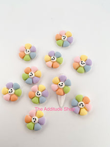 New 10 Pieces Sun Flowers 3D Nail Charms