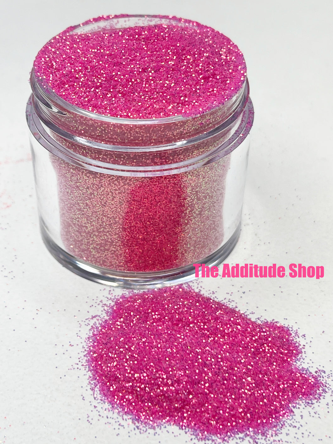 1 Oz Jar Fine Nail Glitters-Hot Pink
