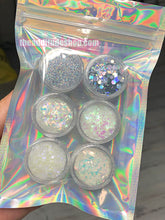 Load image into Gallery viewer, 6 Containers of Mixed Nail Glitters
