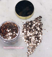 Load image into Gallery viewer, 1 oz Mixed Nail Glitters-Golden Brown Moonlight
