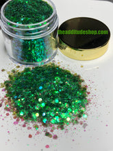 Load image into Gallery viewer, 1 oz Mixed Nail Glitters-Green
