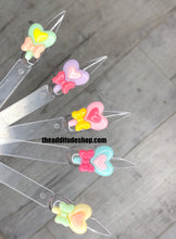 Load image into Gallery viewer, Heart Lollipop 10 Pieces 3D Nail Charms
