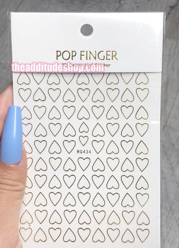 Alphabet Old English Nail Stickers #62 – The Additude Shop
