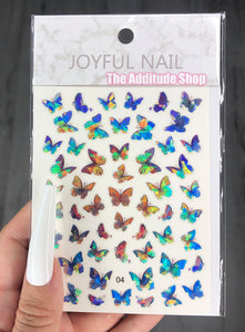 Holographic Butterfly Nail Stickers