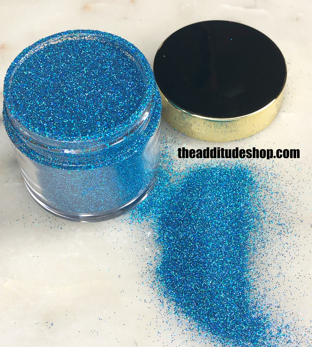 1 Oz Fine Nail Glitters-Light Blue