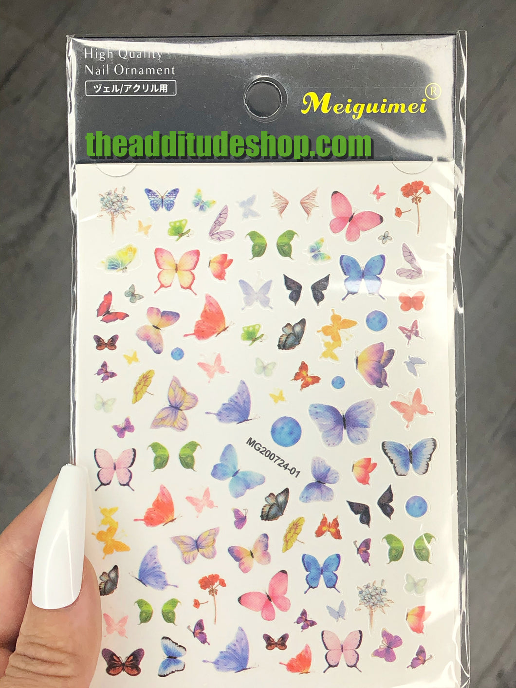 MG Colorful Butterfly Nail Stickers-01