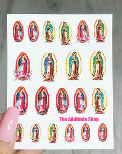 Virgin Mary Nail Stickers
