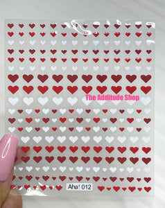 Multi-Colors Hearts Valentine's Day Nail Stickers