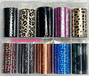 Mixed Leopard Cheetah Nail Foils #2