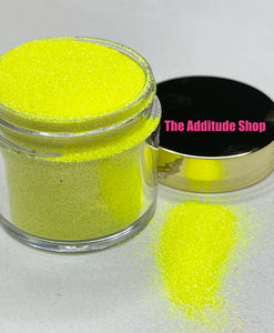 1 Oz Fine Nail Glitters-Neon Yellow