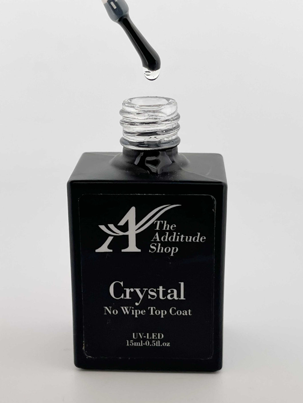 New Formula Clear Non Wipe Crystal Nail Top Coat-15ML