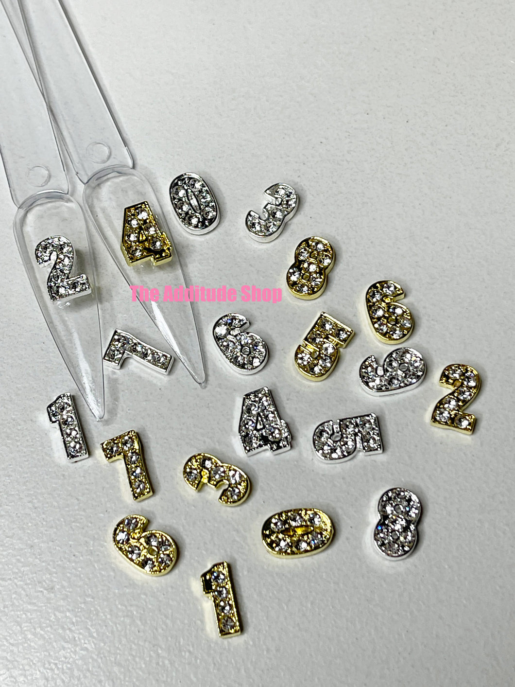Numbers Nail 3D Charms